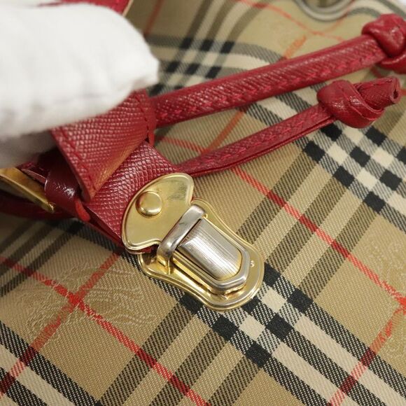 Burberry Nova Check Beige Canvas Backpack Bag (Pre-Owned) - Picture 11 of 16